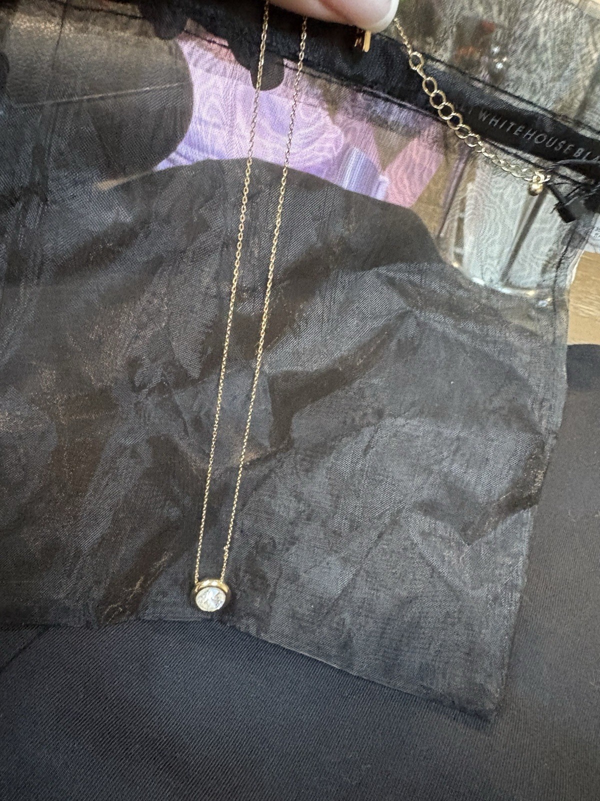 Swarovski Crystal Round Pendant Necklace – New
