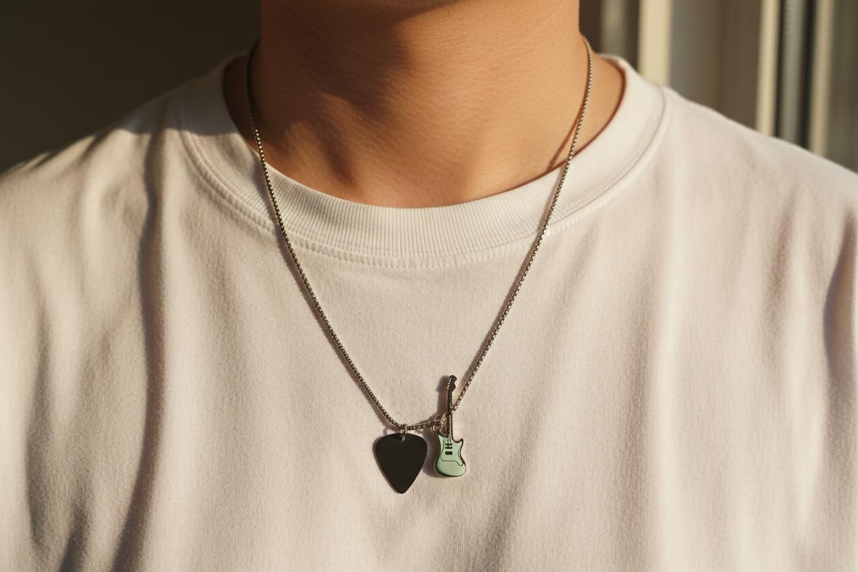 Guitar Pick Necklace for Men and Women – Music-Inspired Jewelry