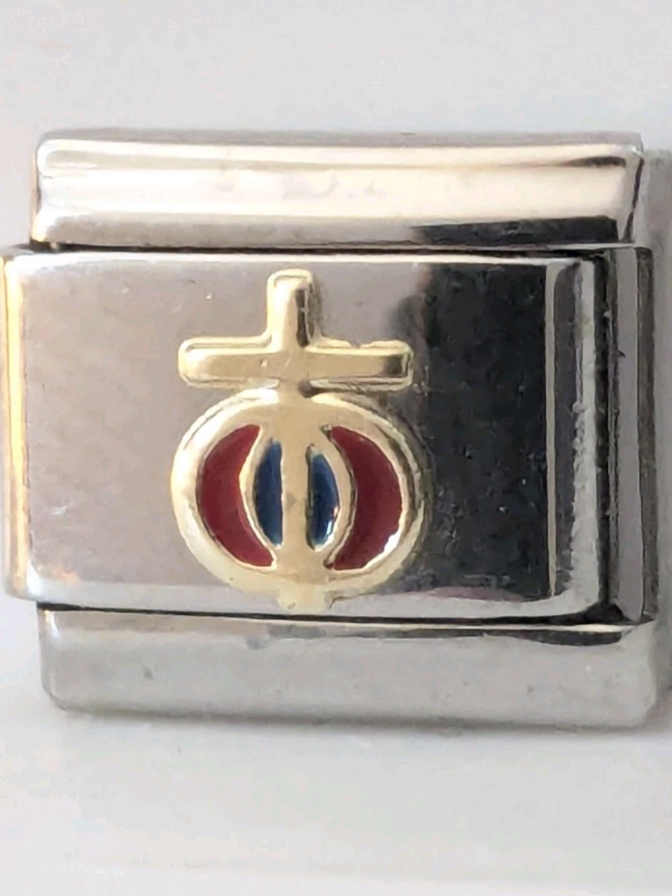 Authentic Boxing Christian Marriage Cross Italian Charm 9mm Classic A158