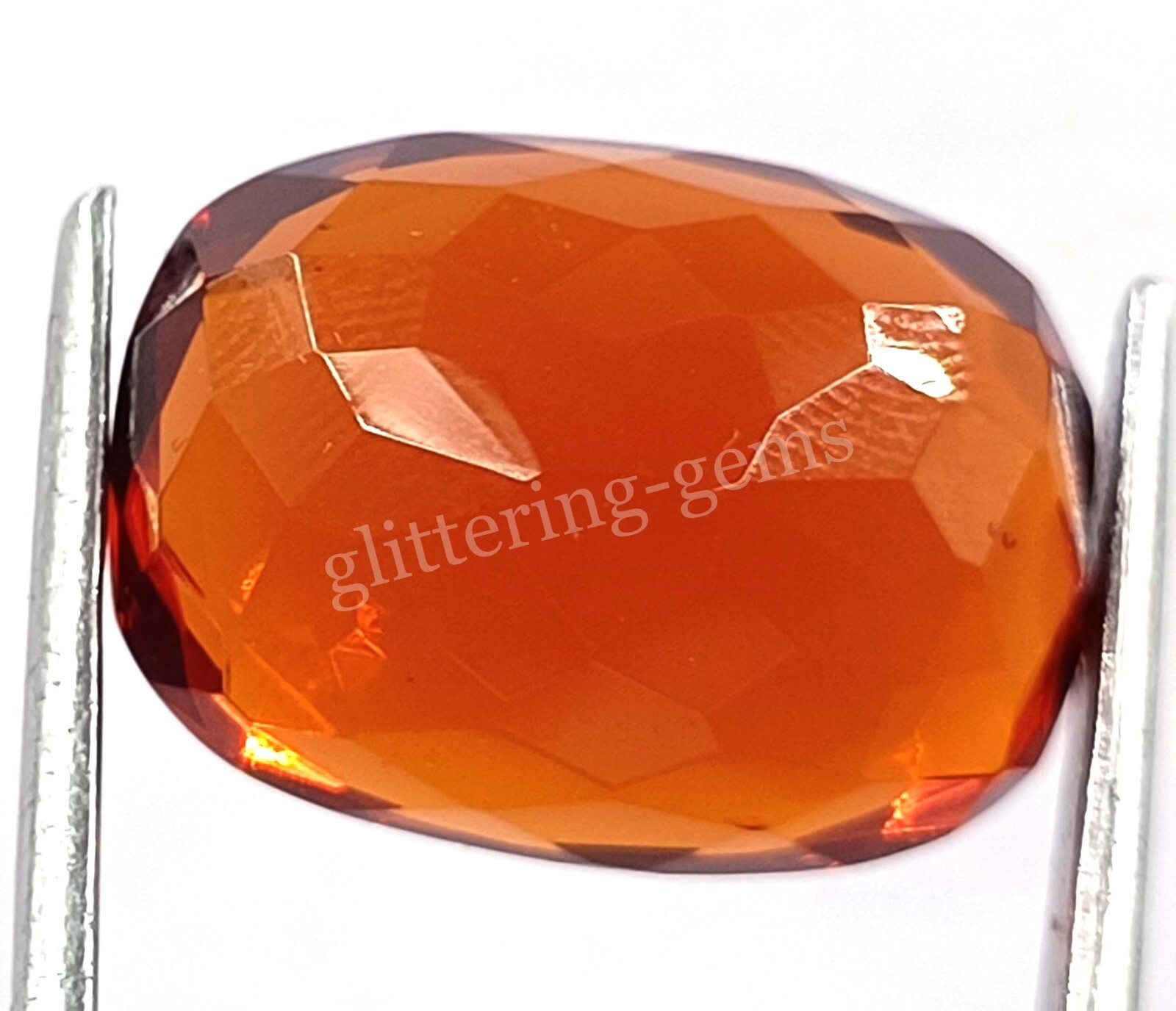 20.00 Ct Natural Padparadscha Sapphire Cushion Cut Certified Loose Gemstone M25