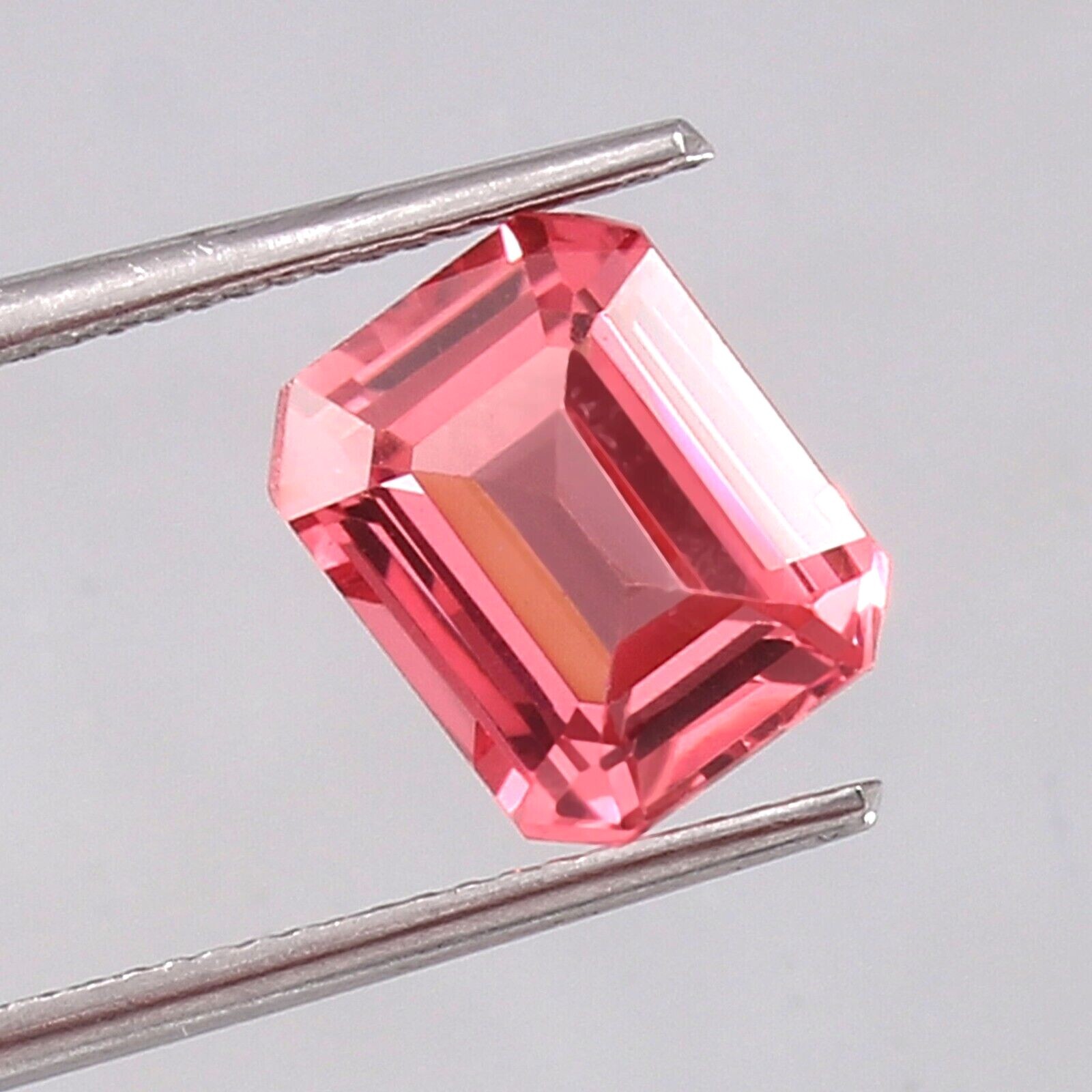 AAA Natural Ceylon Padparadscha Sapphire Loose Radiant Cut Gemstone 4.90 CT