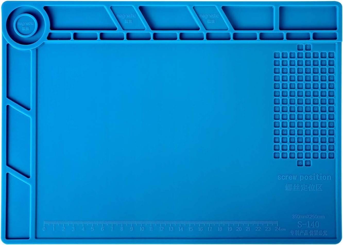 Watchmaker’s Silicone Rubber Bench Mat Pad Anti-Slip Jewelry Watch Repair Tools