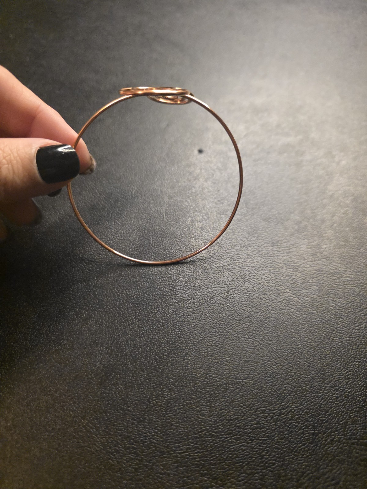 Handmade Copper Spiral Adjustable 8″ Bracelet Cuff Arm Band