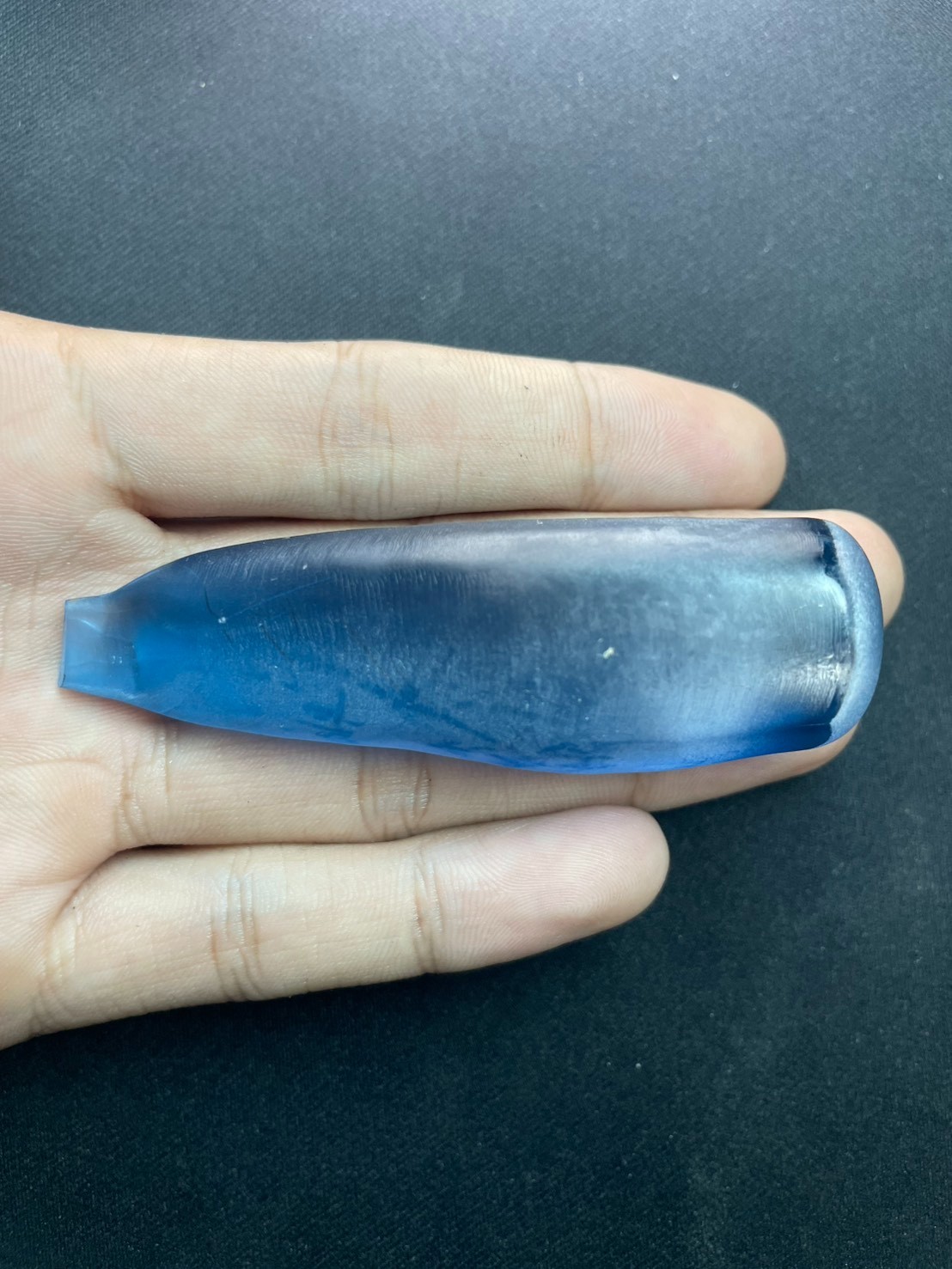 425 Ct Lab-Created London Blue Spinel Rough *Rare Color & Material* (Swiss Made)