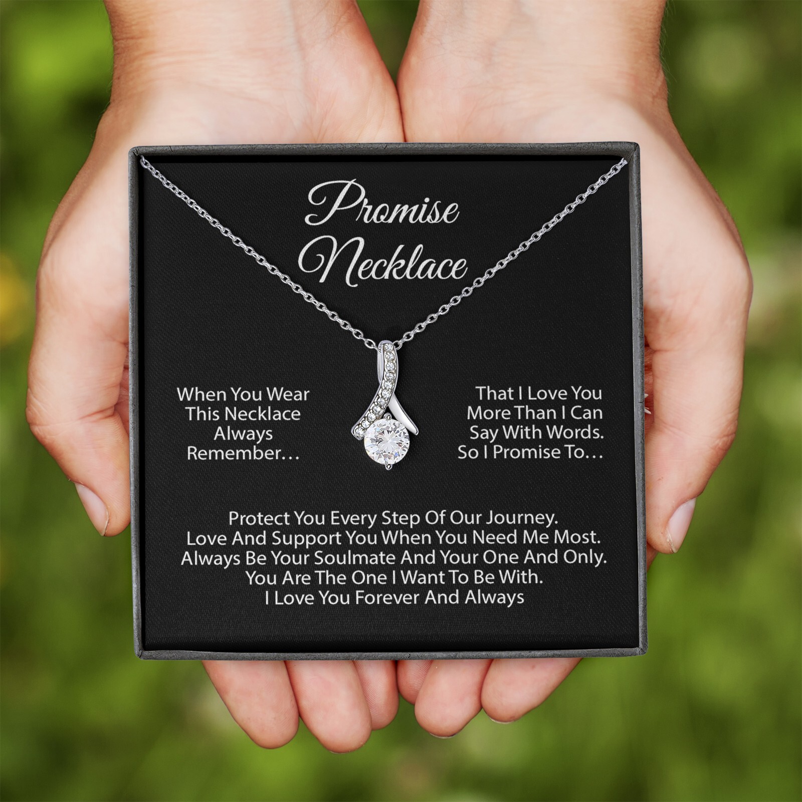Promise Necklace For Soulmate, Valentine Gift, Birthday Gift, Anniversary Gift