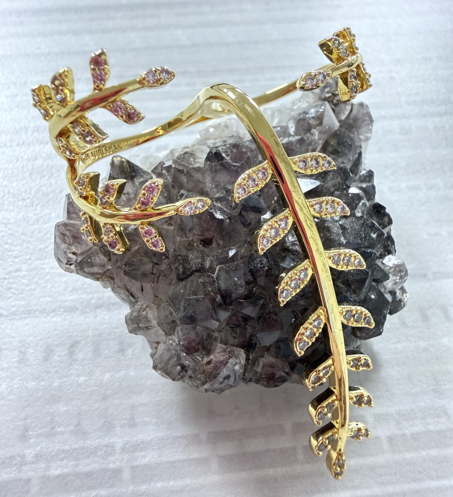 BAUBLEBAR: “PEACEMAKER” DOUBLE RING Gold Tone, Ceasar Fern Roman 7, Adjustable