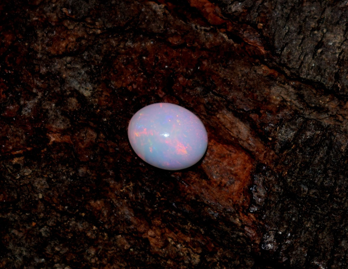 Natural Ethiopian Wello Fire Opal Cabochon Gemstone 6X8mm Loose AAA A03