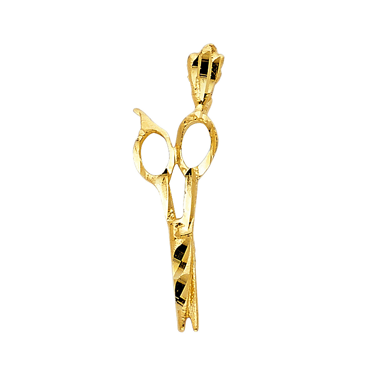 GOLD – 14K Yellow Gold Scissors Pendant