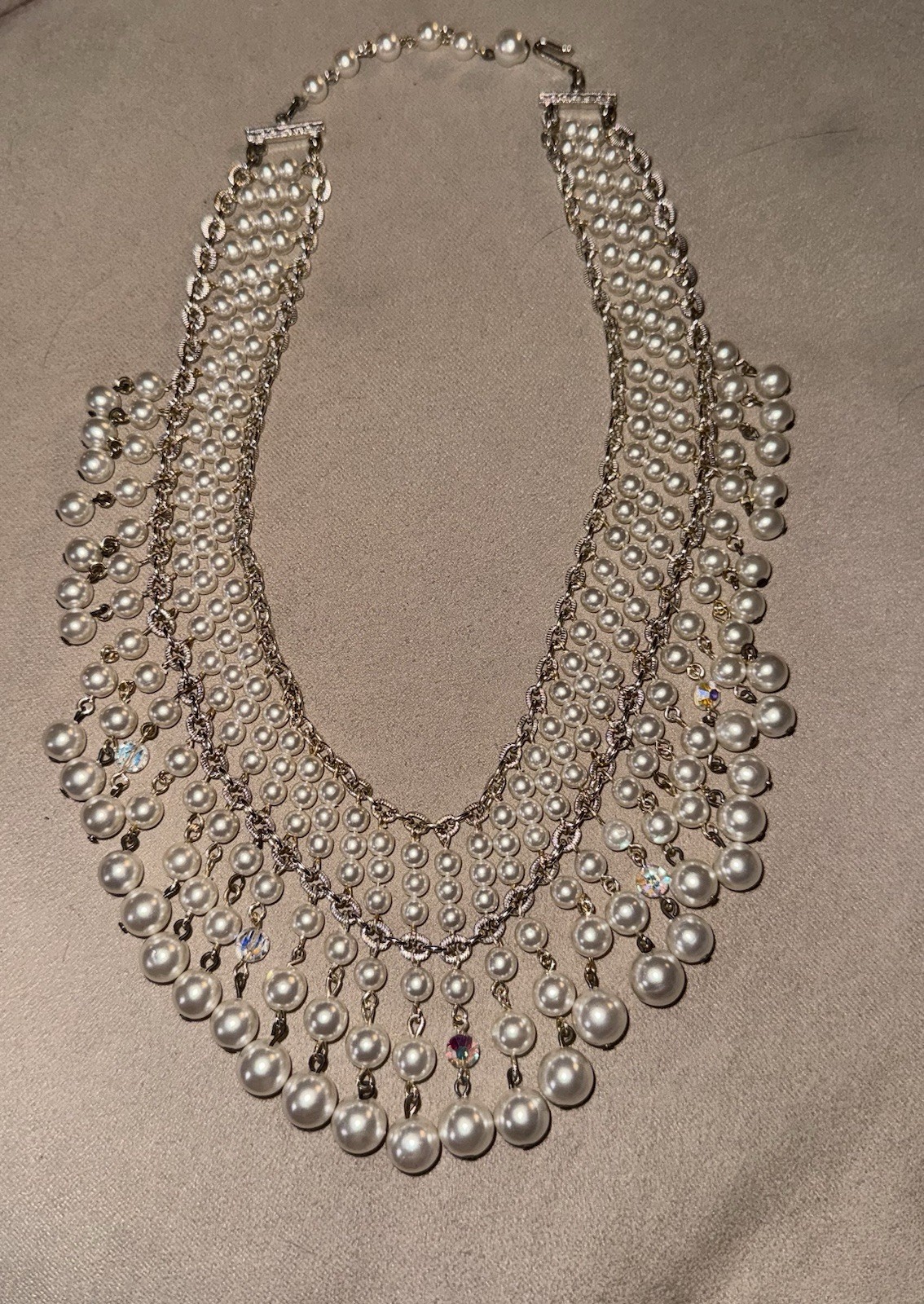 Majorica Spain Necklace with Organic Man Made Pearls