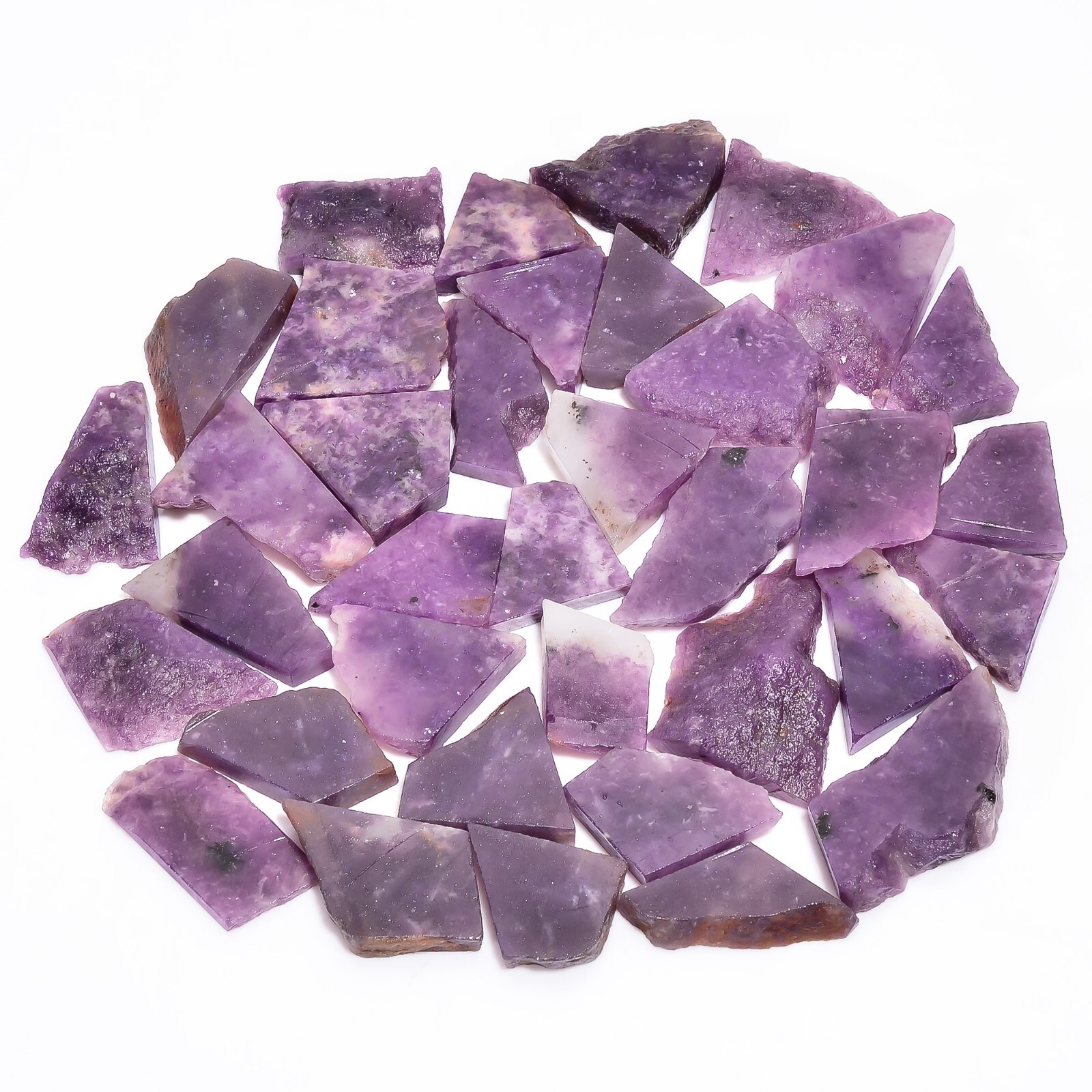 Natural Purple Lepidolite Slice Rough Gemstone Raw Purple Lepidolite Stone