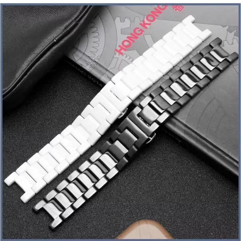 20*11mm Ceramic Watch Band Strap Forgucci Omega GC Guess Dior Pasha Bracelet