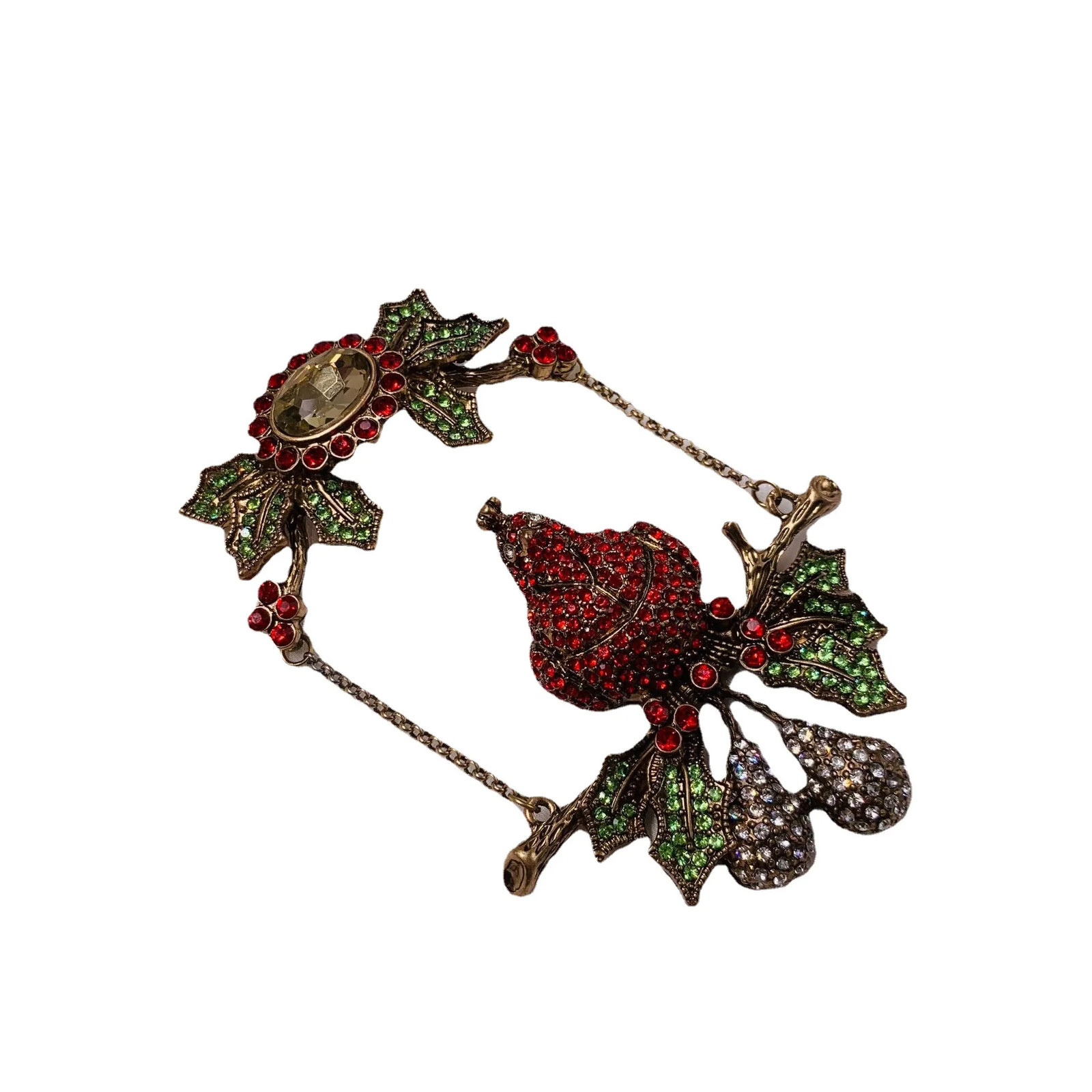 Medieval Antique Reproduction Vintage Brooch Parrot Heavy Industry Pin