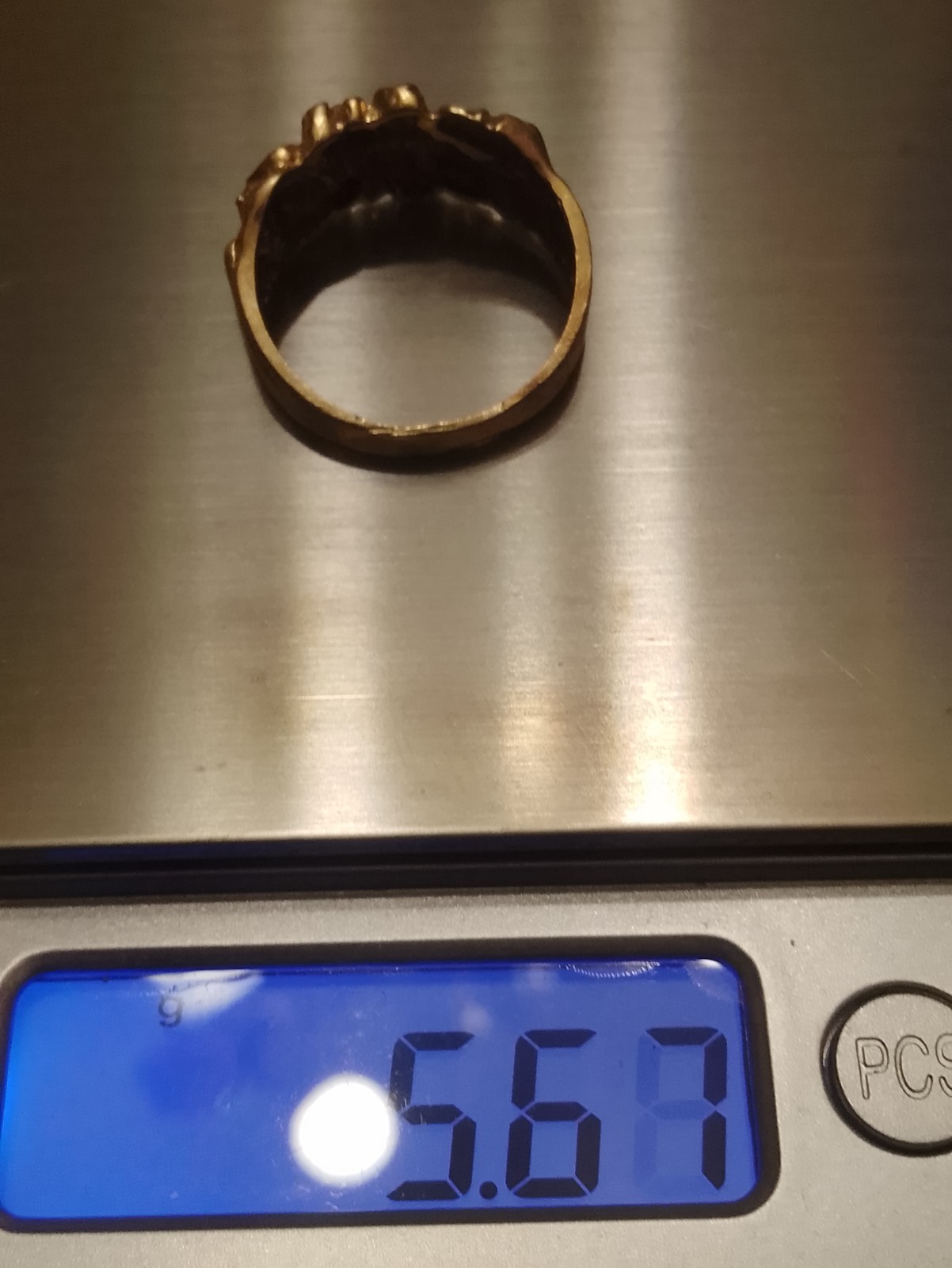 10k gold nugget ring vintage