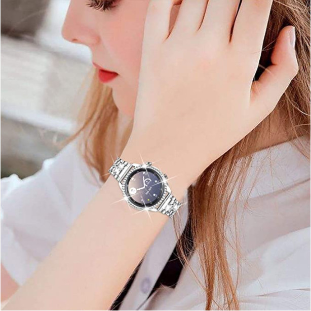 Bling Metal Watch Band + Diamond Case For Samsung Galaxy Watch 4 5 6 40mm 44mm