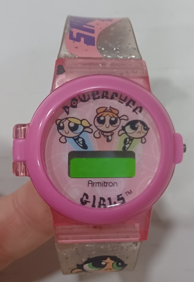 cartoon network powerpuff girls digital wrist Watch Used vintage y2k