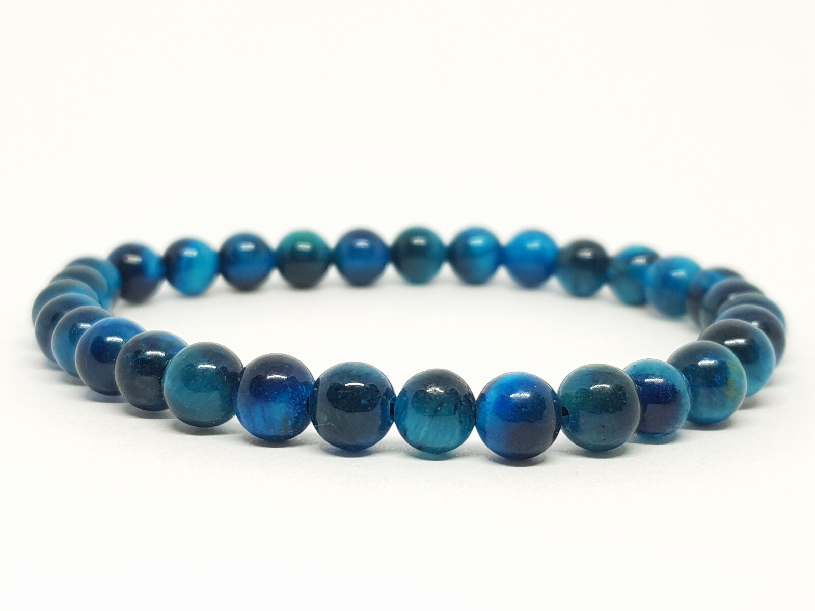 Blue Tigers Eye Bracelet Hawks Eye Bracelet 8mm 6mm Tiger’s Eye Healing Gemstone