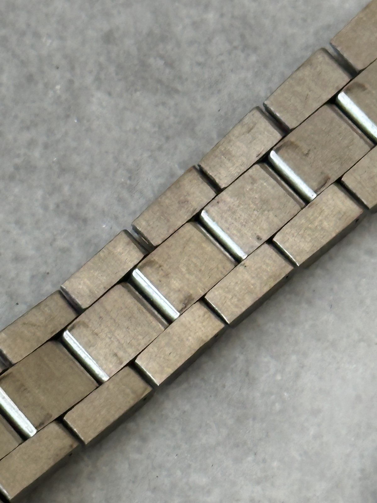 Bracelet de montre vintage en acier inoxydable