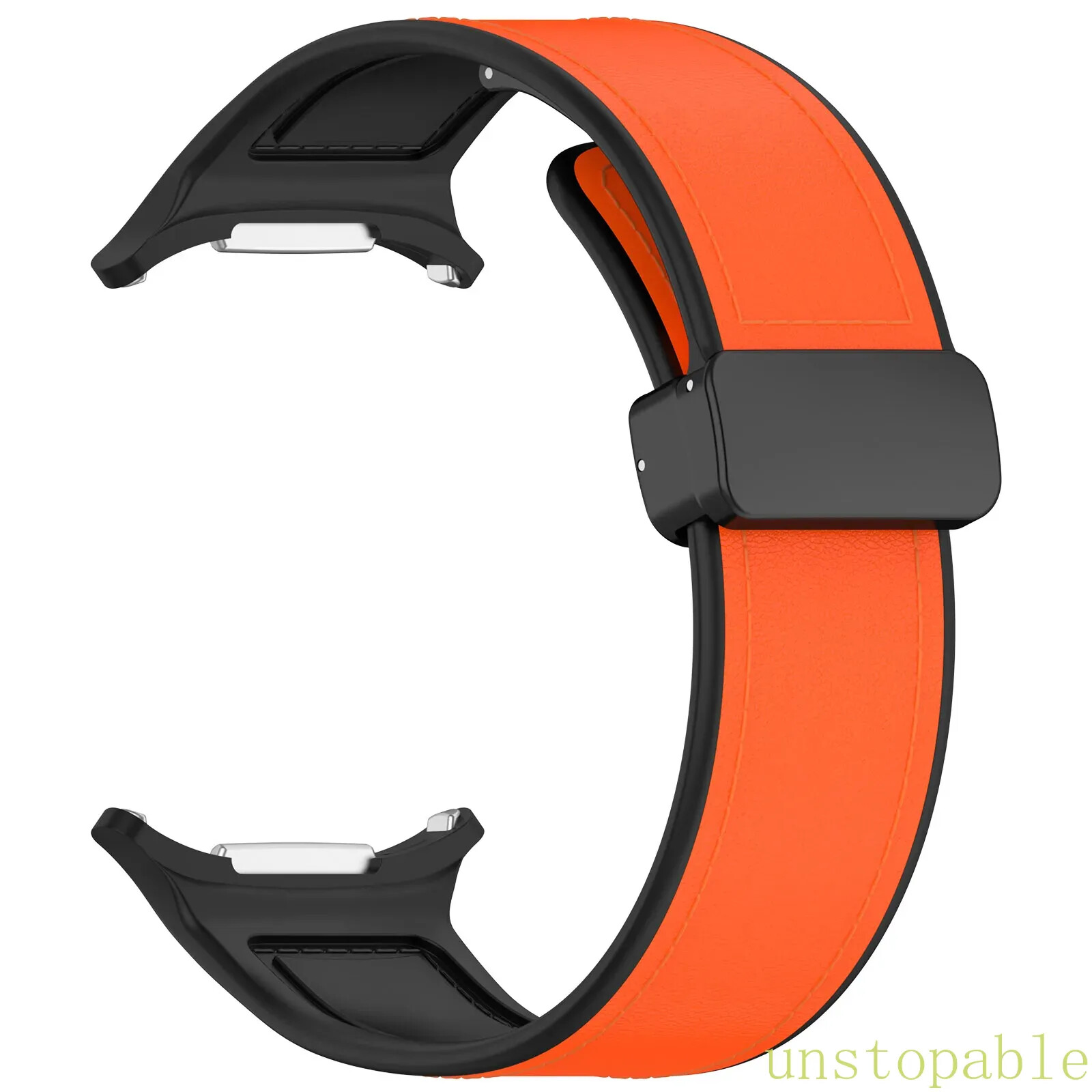 Soft Leather Silicone Strap Band Wristband For Samsung Galaxy Watch 7 Ultra 47mm