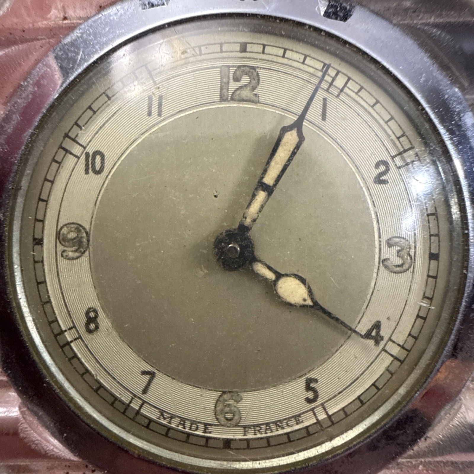 RARE! Art Deco Lucite Case ANDRE WYLER 15J Pendant Watch, Made In France-RUNS