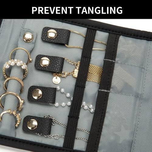 Travel Jewelry Organizer Case Small: Jewelry Roll – Necklaces Travel Jewelry Bag