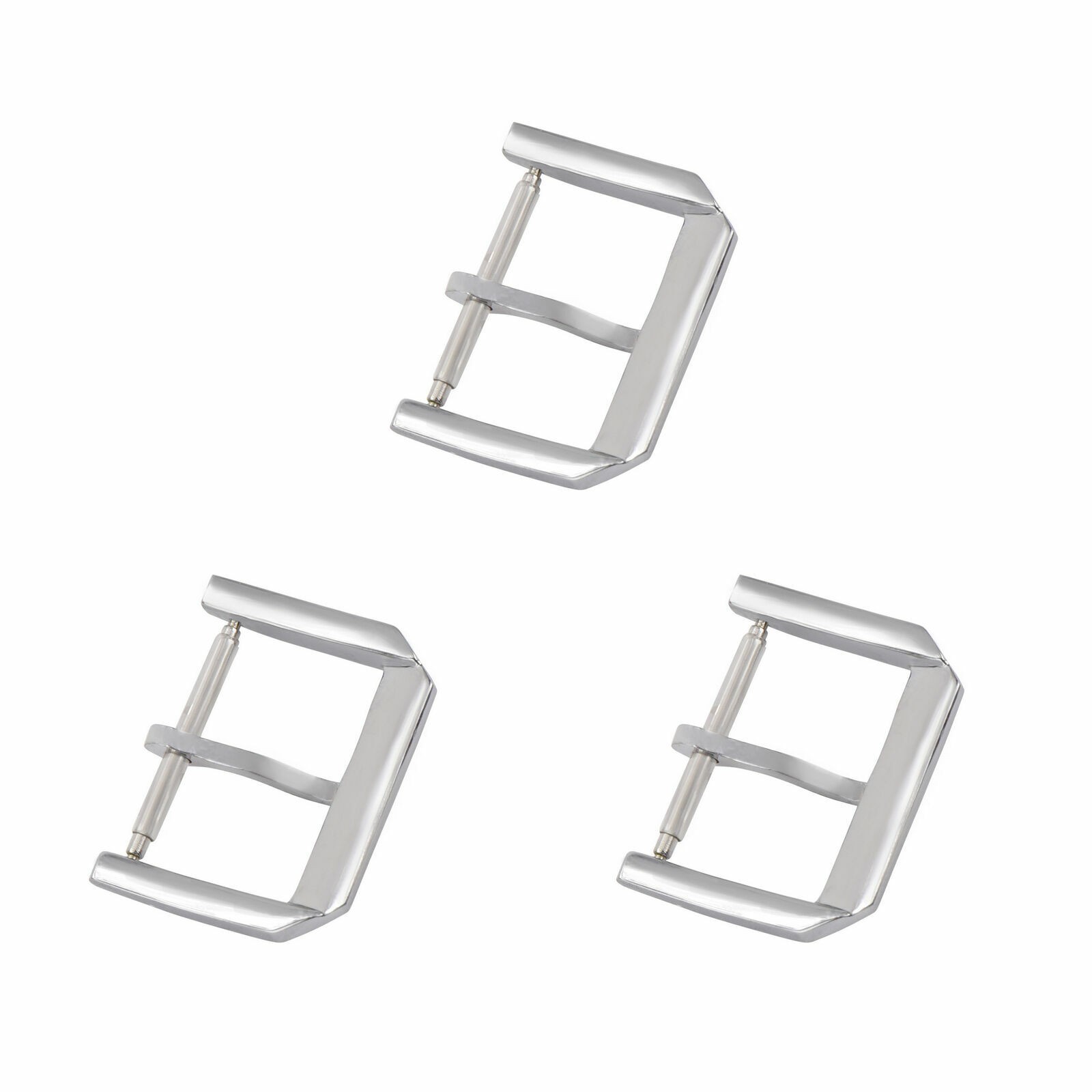 3-18MM TONGUE TANG BUCKLE FOR IWC PILOT PORTUGUESE LEATHER STRAP BAND POLISH