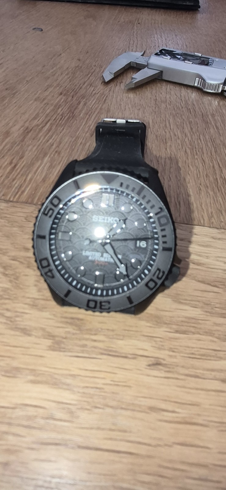 Seiko 7s26 Stealth Divers Watch Automatic Black SKX007