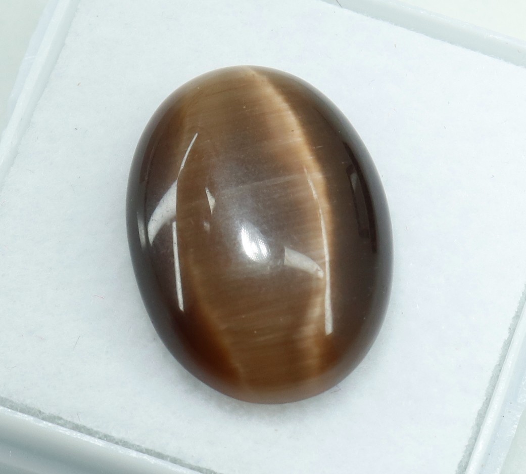 Natural 8.05 Ct Chrysoberyl Cats Eye Oval Cabochon Cut Loose Certified Gemstone