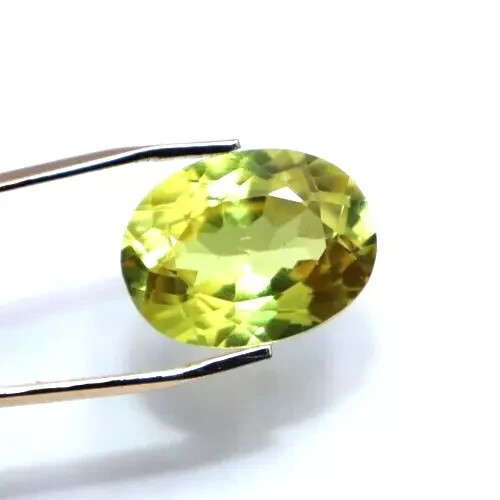 Yellow Sapphire Natural 7.85 Ct Oval Cut Certified Loose Gemstone With Free Gift
