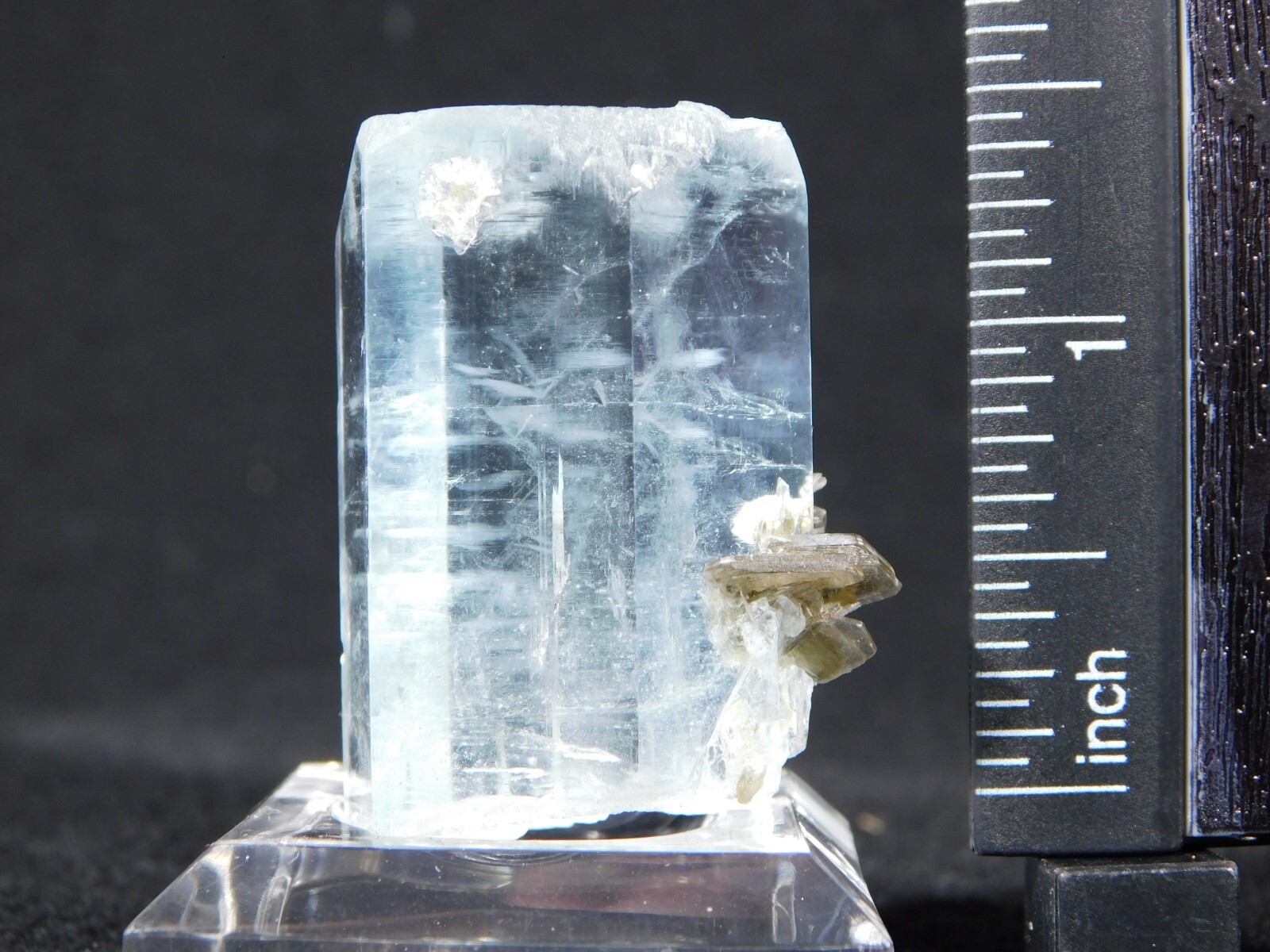 VERY Translucent! BLUE Terminated AQUAMARINE Crystal Pakistan 203ct