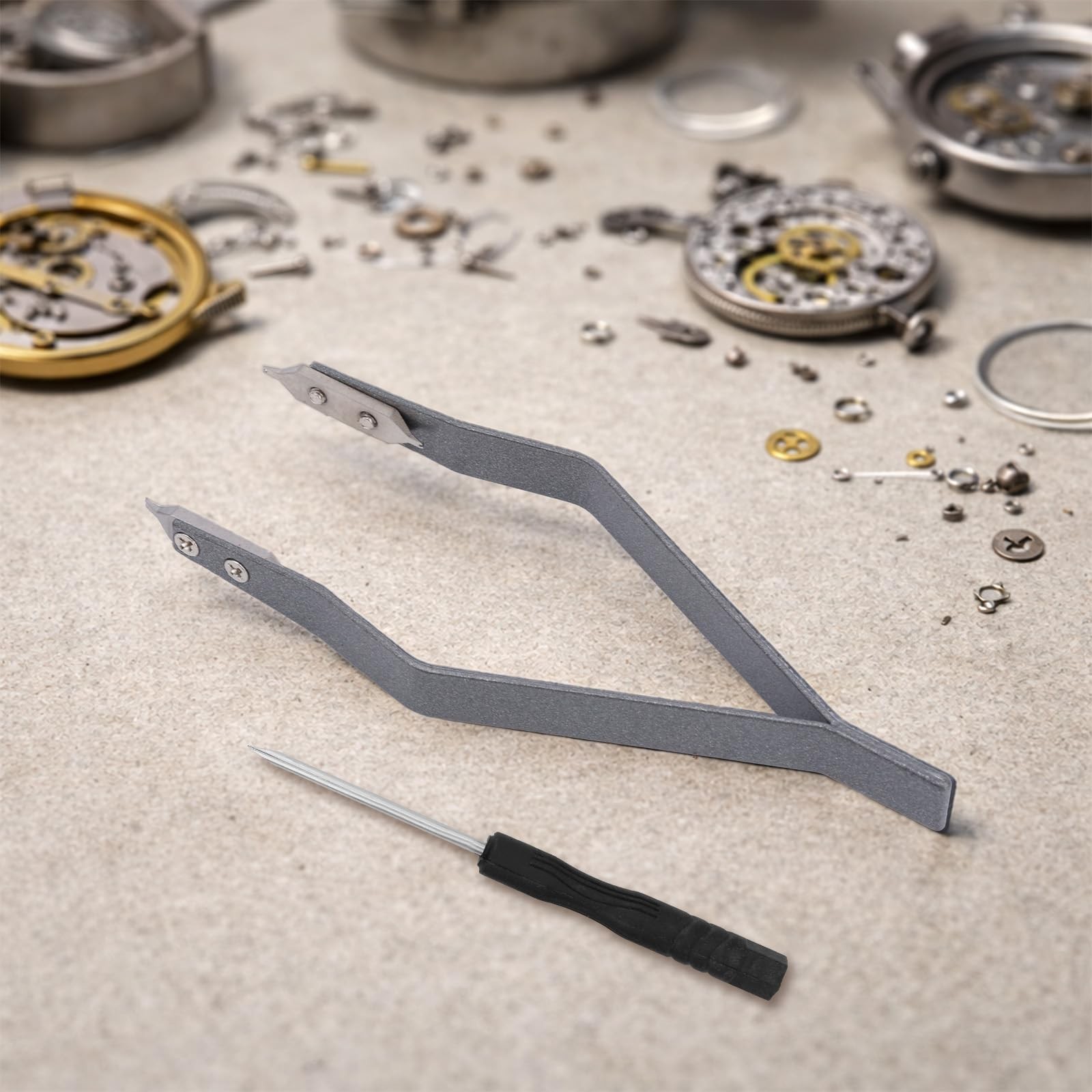 Spring Bar Tweezers for Strap & Band – Aluminum Alloy Pin Removal Tool with S…