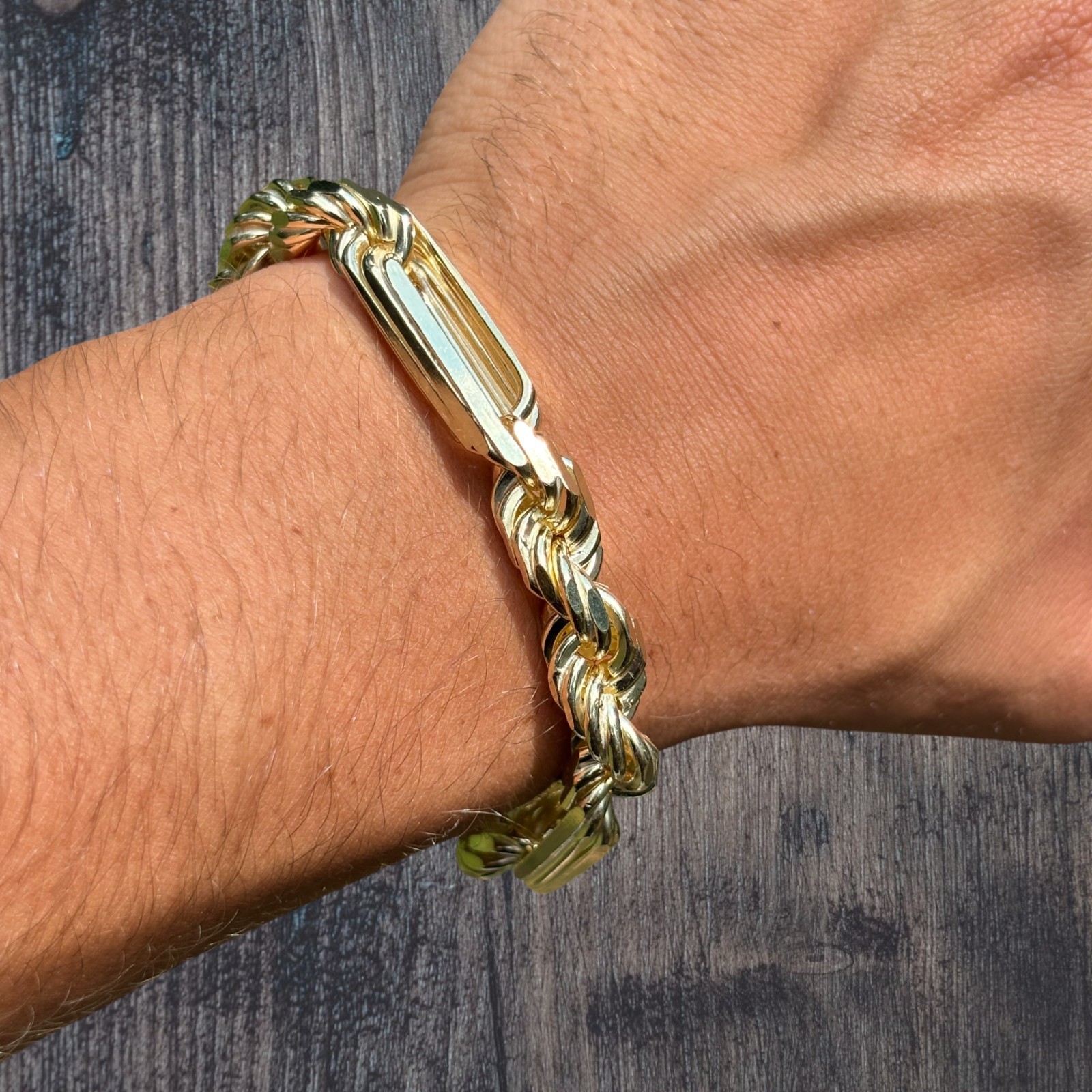 10mm Figarope Milano Bracelet – Solid 925 Sterling Silver Or 14k Gold Vermeil