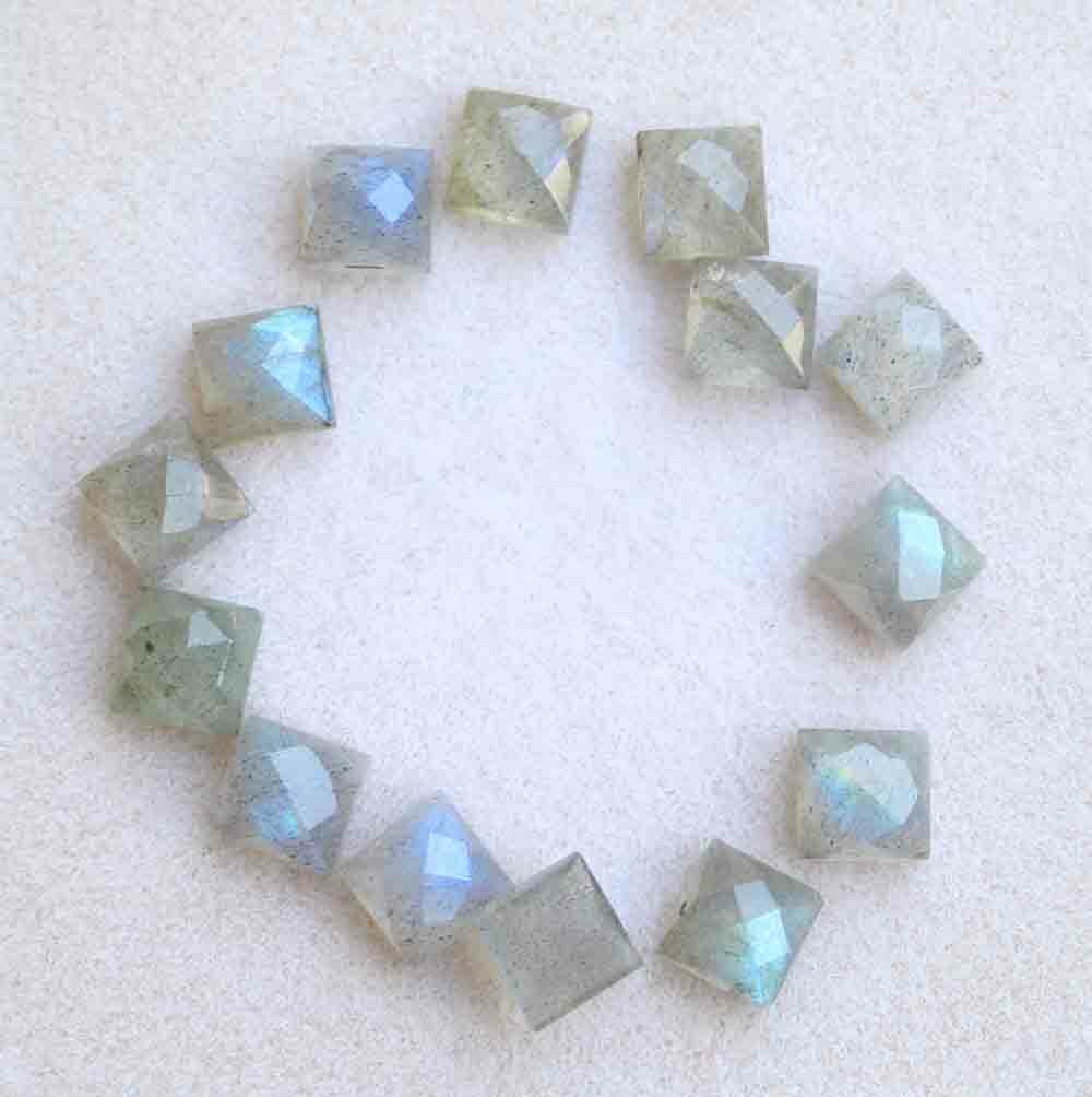 10.40 Carat Natural Blue Labradorite Faceted Cut Loose Gemstone 5 Mm