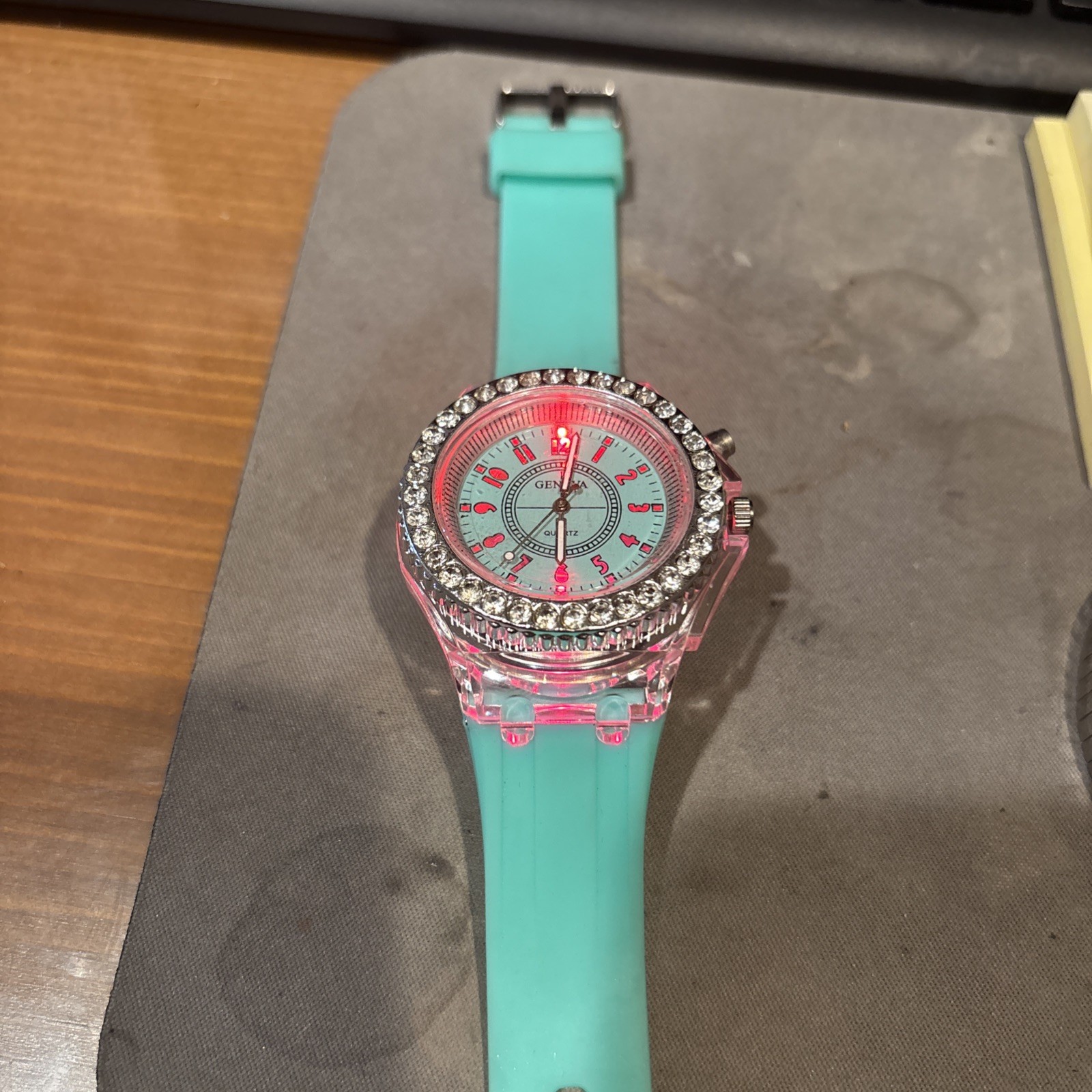 Geneva flashing light Jelly watch unisex adult or kids working watch