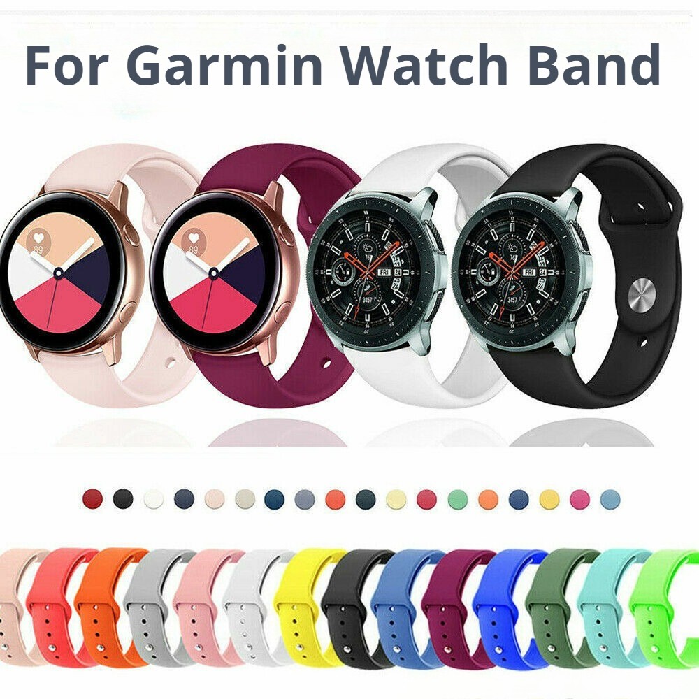 20mm For Garmin Bounce Watch Band Soft Silicone Sport Strap Replacement Bracelet