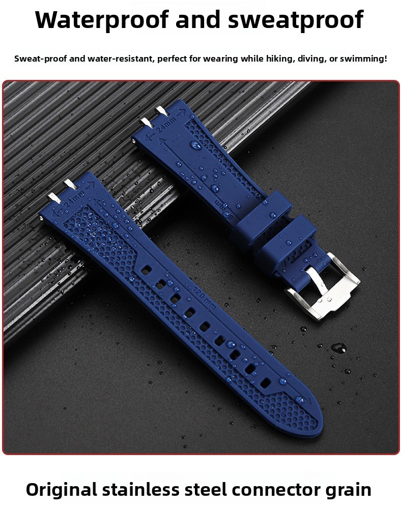 For Tudor Royal M28600 M28603 High End Waterproof Silicone Watch Strap Mens Band