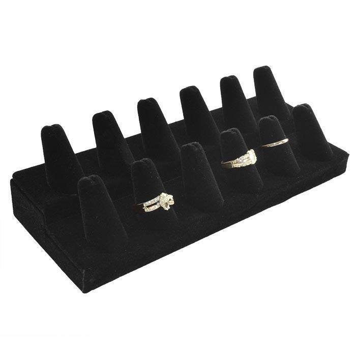 Black Velvet Jewelry Ring Display Stand Organizer Holder Ring Display ~ 6 Styles
