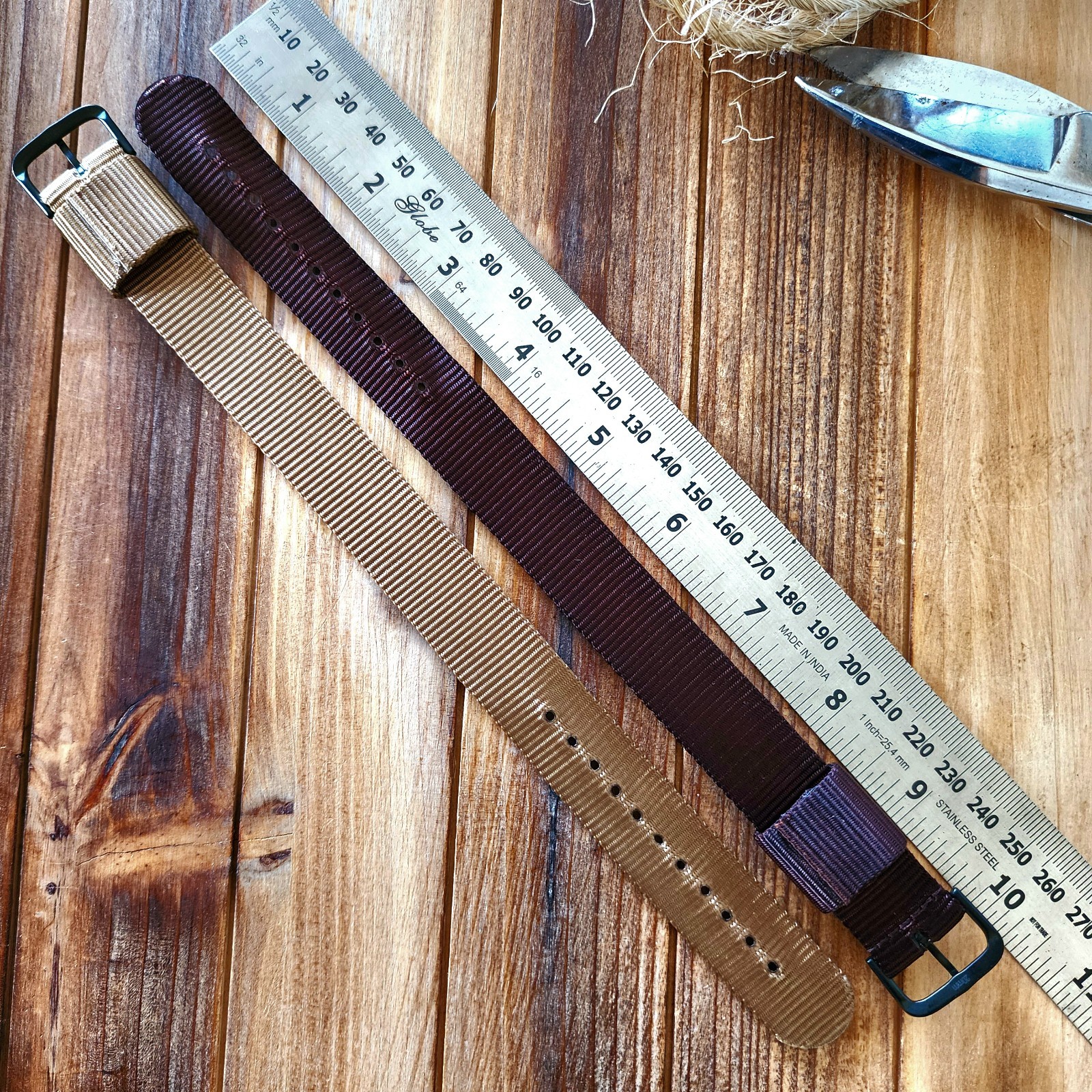 NATO strap 1pc RAF PVD Buckle WWII HD Ballistic nylon Army Military Watch Bands
