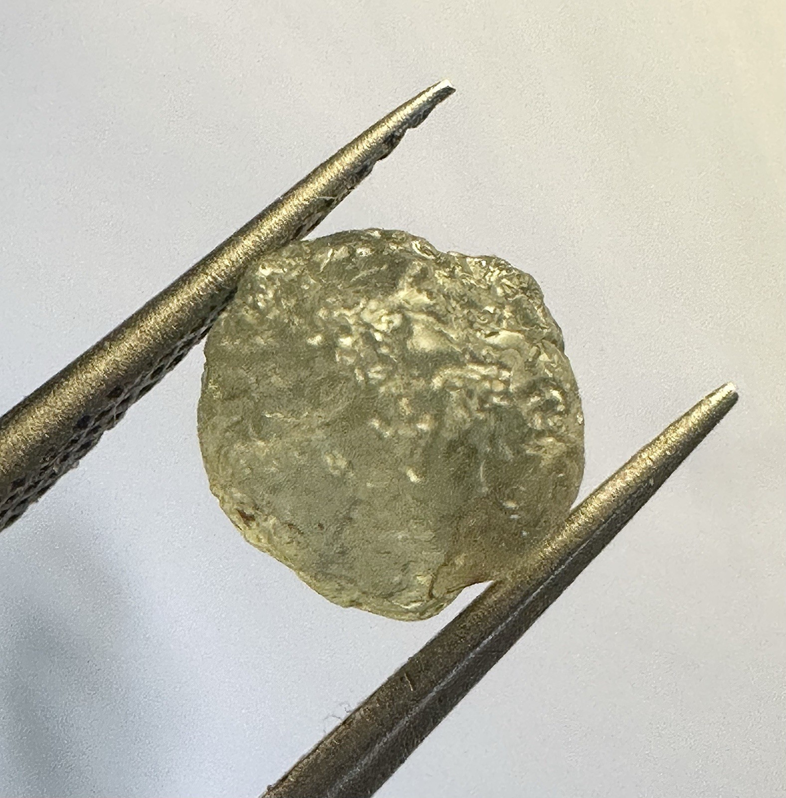 Gorgeous Natural Uncut Green Montana Sapphire 2.00 CT Approx 6x6x5 mm