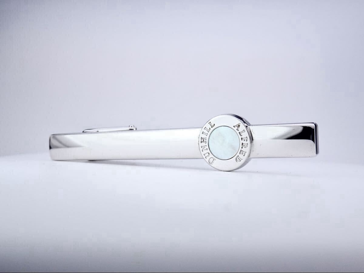 dunhill White Mother of Pearl Sterling Silver 925 Dunhill Tie Pin 7 2 192