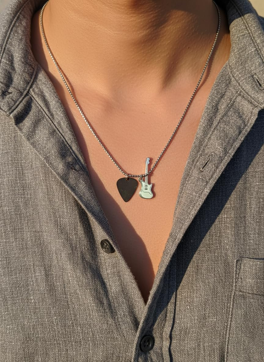 Guitar Pick Necklace for Men and Women – Music-Inspired Jewelry