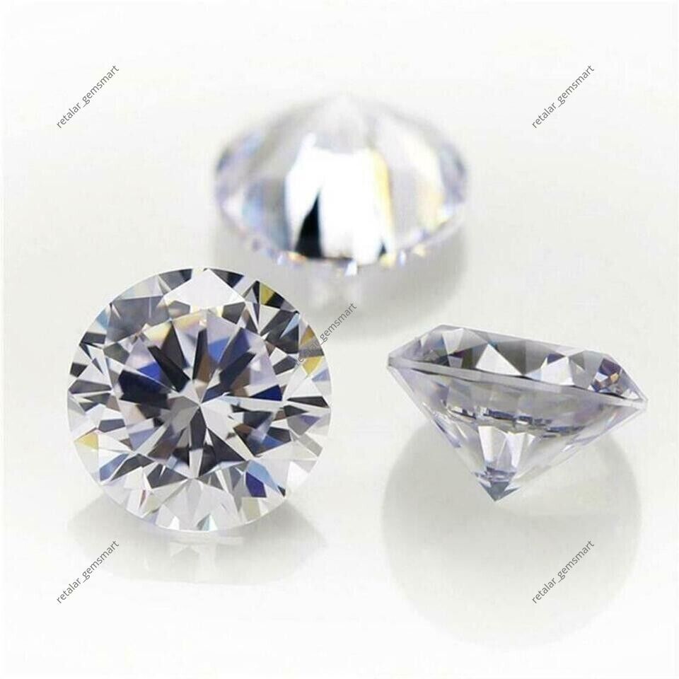 Lab Grown Diamonds DEF, SI Round Cut HPHT/ CVD for rings 2 mm size 6 Stones