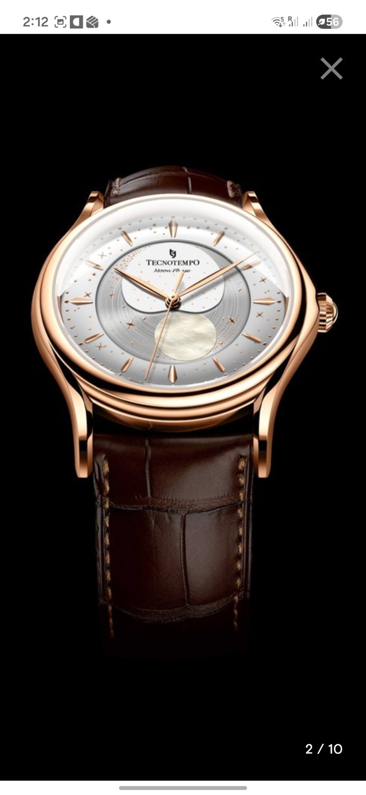 Tecnotempo Orbital Moon Phase Gold Special Limited Edition