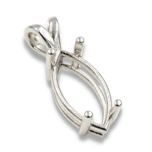 Marquise Pre-notched Pendant Mounting
