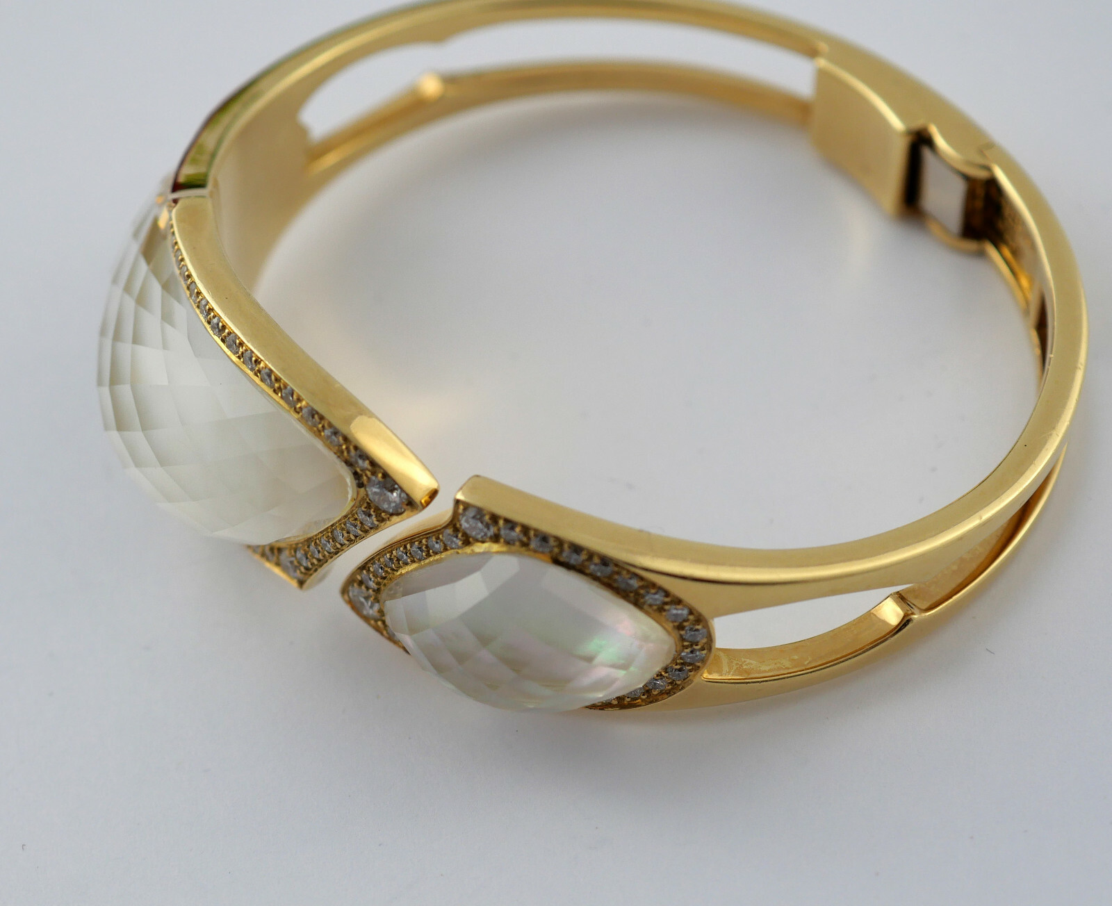 Bracelet Stephen Webster 750 gold crystal mother of pearl brilliant diamonds eye-catching