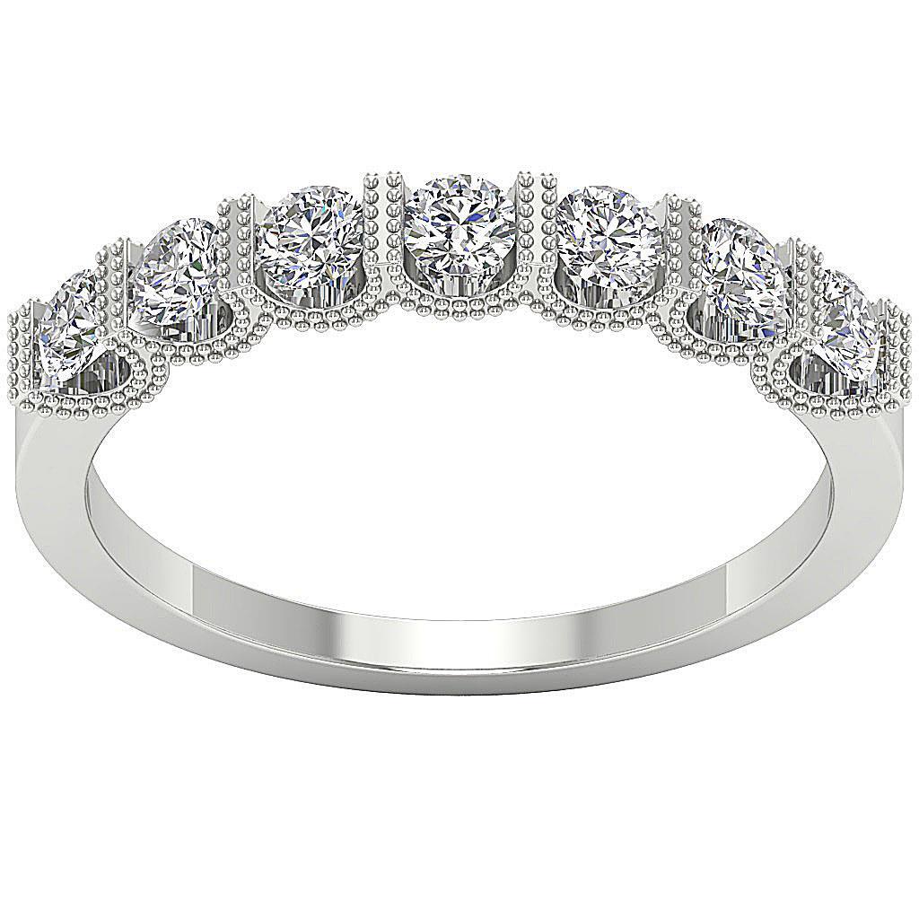 Lab Grown Diamond VS F 0.75 Ct 14K Yellow Gold Engagement Wedding Ring 3.35 MM