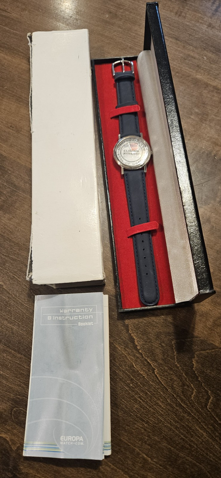 Vtg Collectible Europa Wristwatch Hollywood Squares Logo ~ NEW, Not Tested~ED148