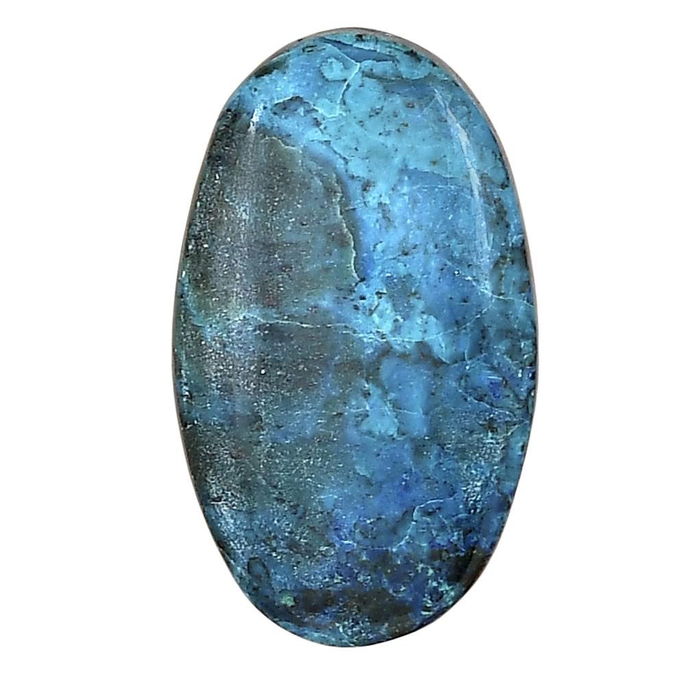 Natural Shattuckite 30×17.65×5.8 mm Oval Shape Polished Gemstone LS02569-39