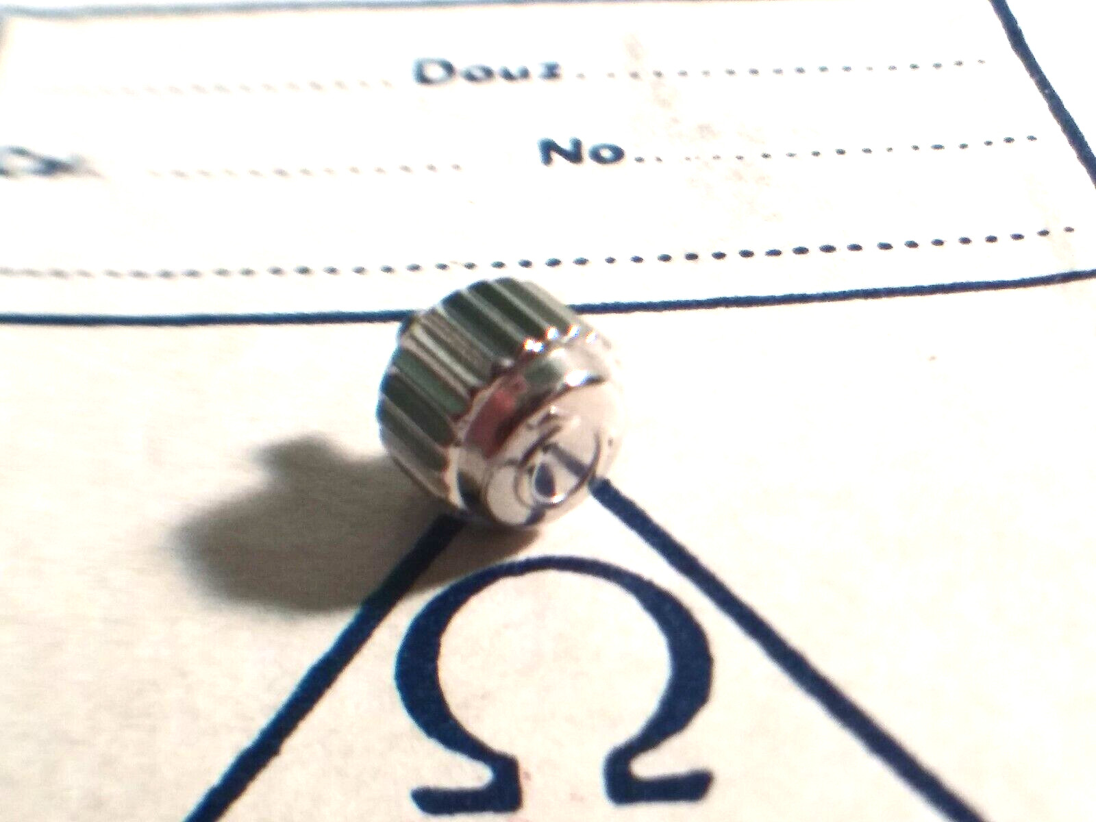 For Om screwdown crown S/S 5.4mm-5.5mm with tube, see photos. NEW 5474