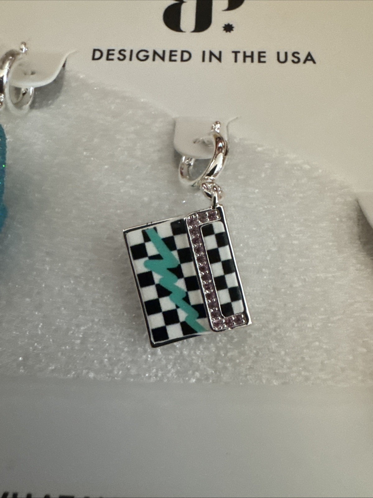 BOMB PARTY CH32791 GEM SOCIETY CHARMS 90S TIME CAPSULE CZ SILVER