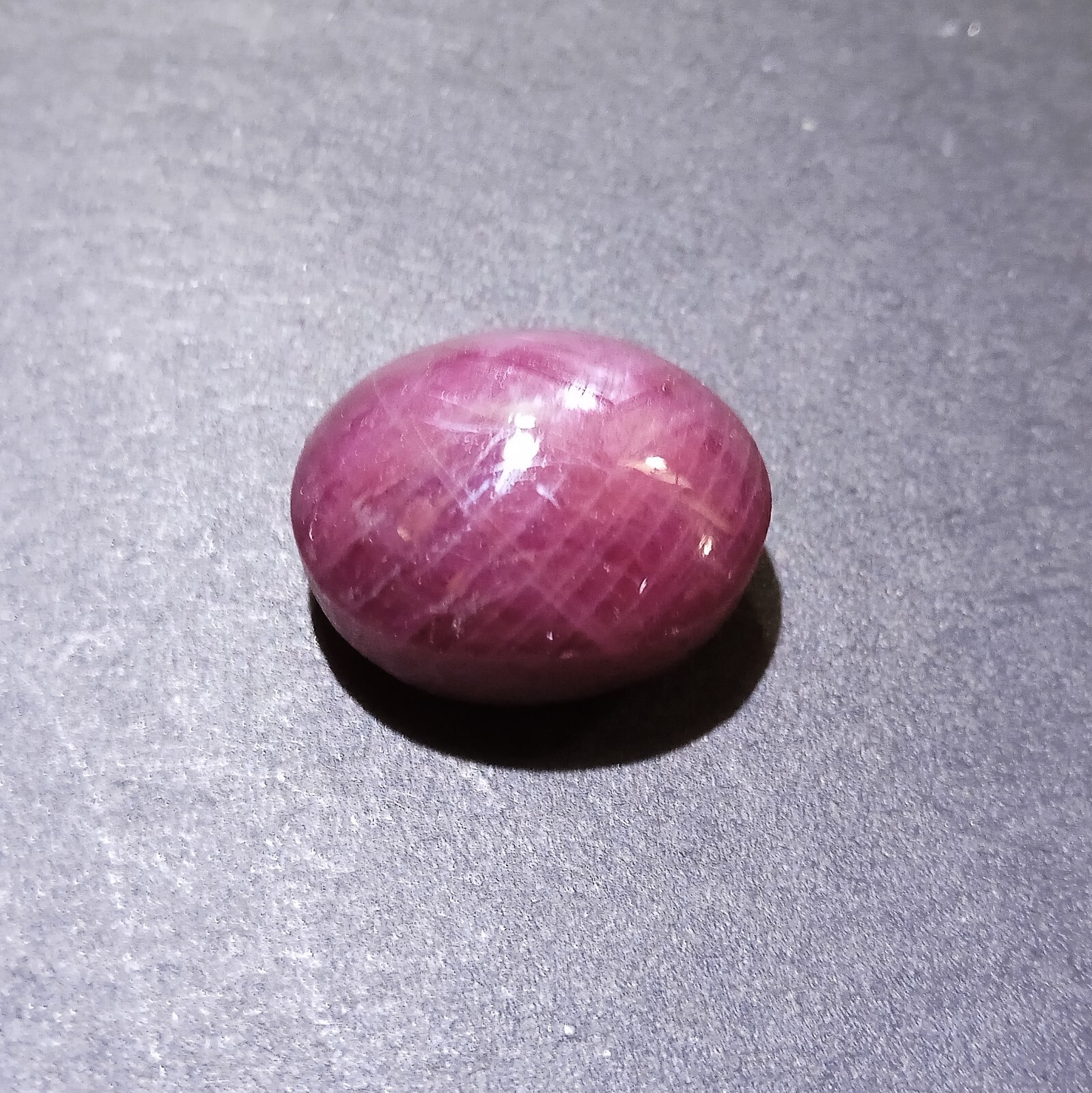 31 Carat 17.8×14.2×10.7 MM Natural Purple Pink Color Ruby Oval Shape Cabochon